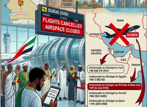 Escalatie in het Midden-Oosten: Senegalese pelgrims vast in Dubai