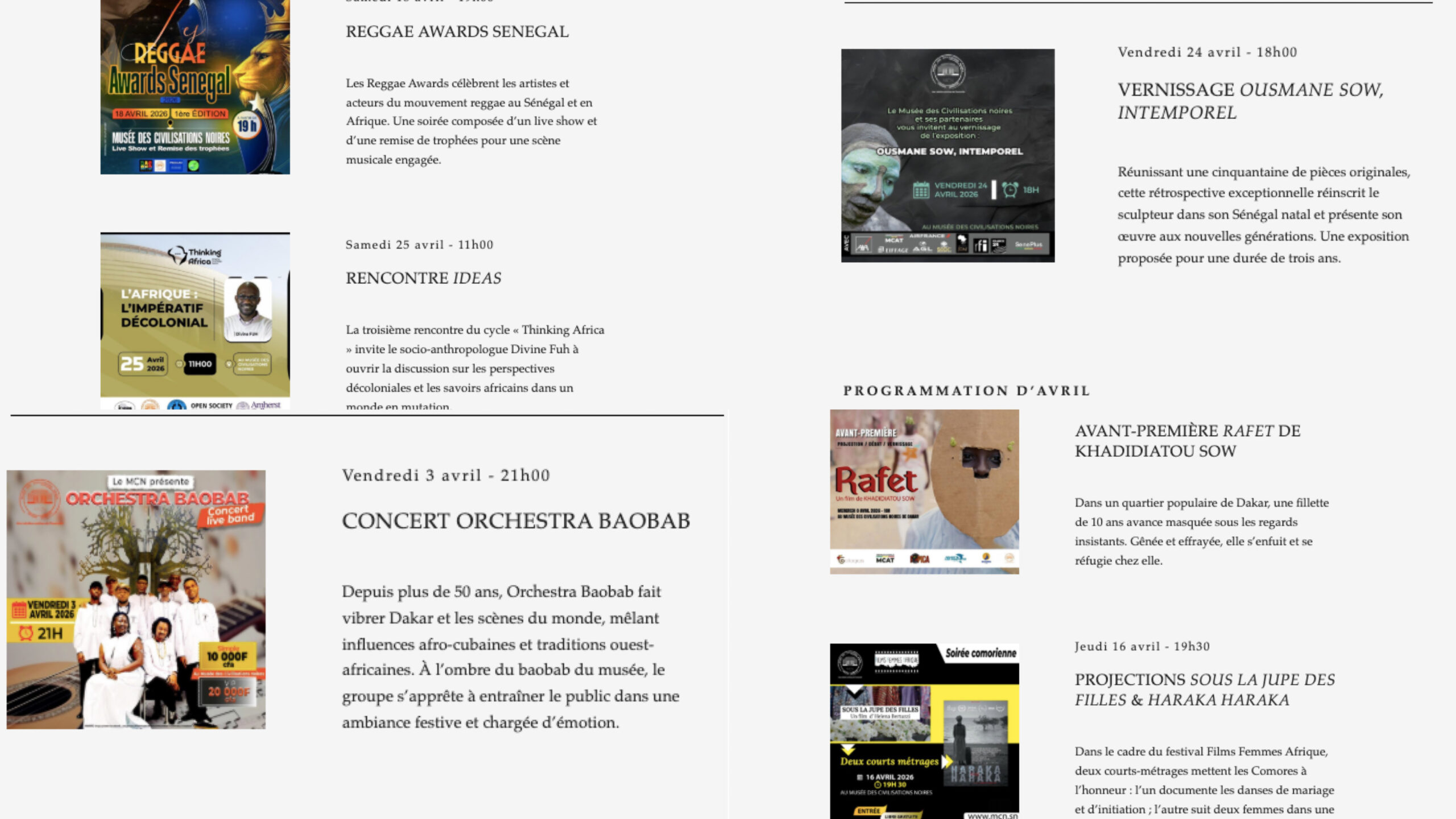 Dakar bruist in april van zwarte kunst en muziek