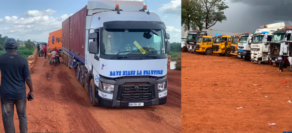 Dakar-Bamako Corridor: 15 km lange vrachtwagenfile blokkeert doorgang bij Moussala