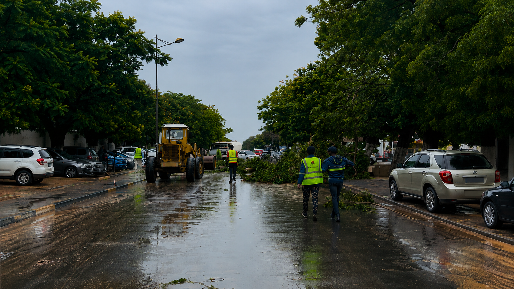 Na zware regenval activeert Dakar haar noodplan