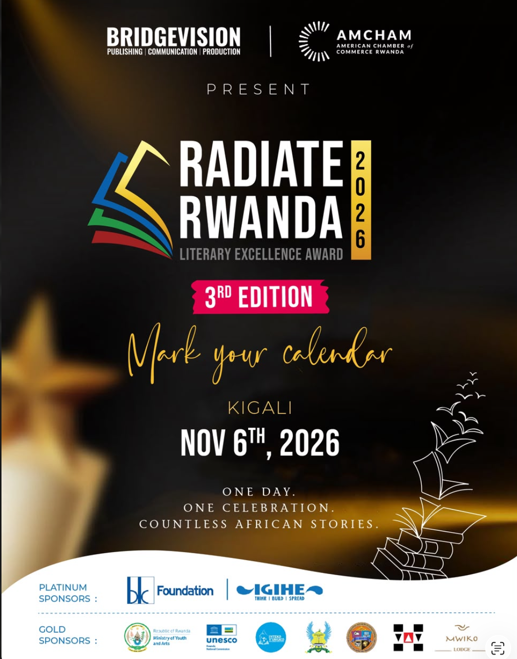 Boubacar Boris Diop wint de Levenswerkprijs bij de Radiate Rwanda Awards