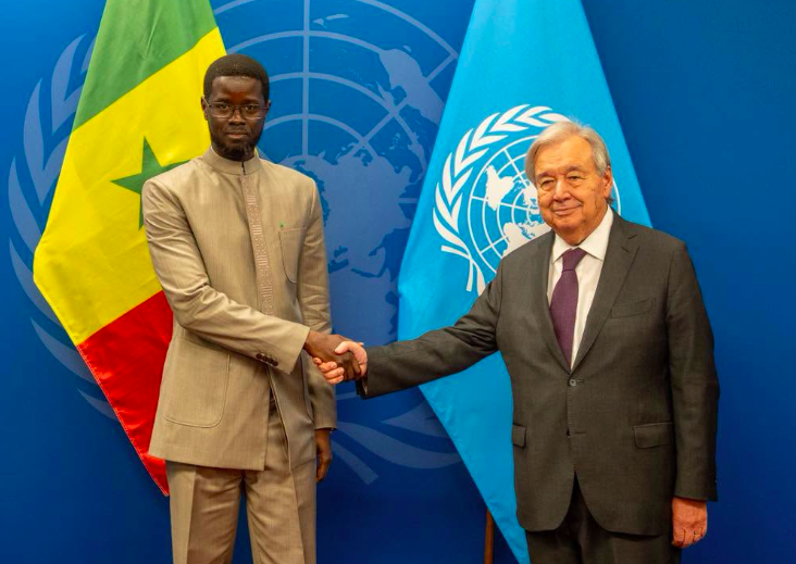 Diomaye in New York in gesprek met Guterres over VN-hervormingen