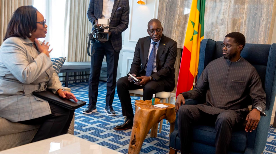 In Washington presenteert Diomaye de troeven van Senegal aan Amerikaanse investeerders