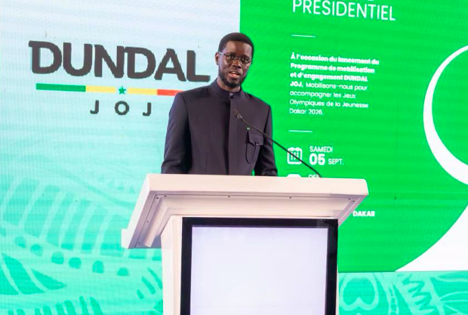 JOJ Dakar 2026: Diomaye lanceert « Dundal JOJ » om de jeugd te mobiliseren