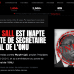 Parijs wijst de poging van Macky Sall om een kritische website het zwijgen op te leggen af.