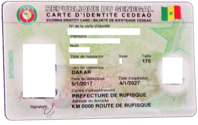 ECOWAS-biometrische identiteitskaart: Senegal bereidt een uitzonderlijke verlenging van de geldigheidsduur voor